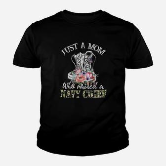Just A Mom Who Raised A Navy Chief Kid T-Shirt - Seseable