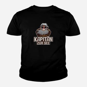 Kapitän zur See Kinder Tshirt, Lustiges Marine-Motiv für Segler - Seseable