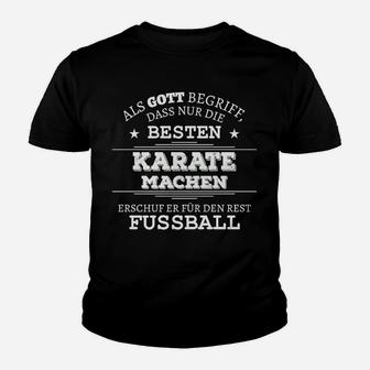 Karate vs. Fußball Lustiges Kinder Tshirt, Humorvolles Spruch-Design - Seseable