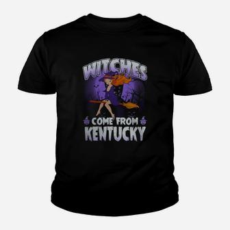 Kentucky Halloween Shirts Witches Come From Kentucky Halloween Kid T-Shirt - Seseable