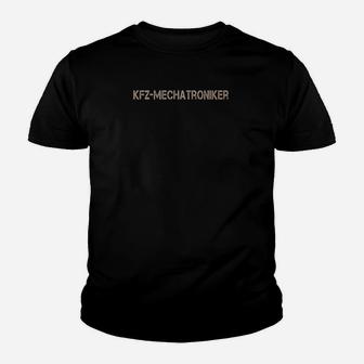 KFZ-Mechatroniker Schwarzes Kinder Tshirt, Berufsstolz Freizeitmode - Seseable