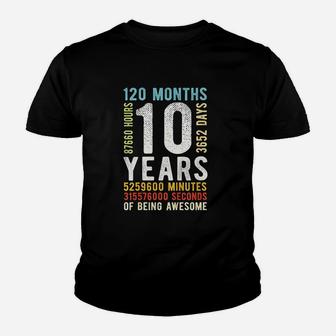 Kids 1902nd Birthday 1902 Years Old Vintage Retro 120 Months Kid T-Shirt - Seseable
