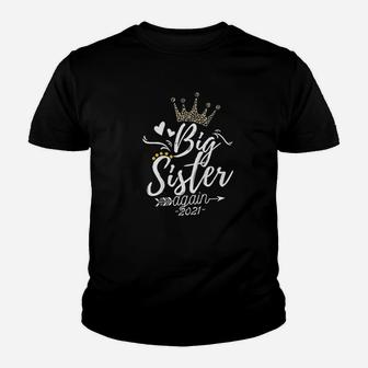 Kids Big Sister Again 2021 Soon To Be Bigsister Kid T-Shirt - Seseable