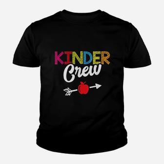 Kinder Crew Kindergarten Teacher Student Kids Back To School Kid T-Shirt - Seseable