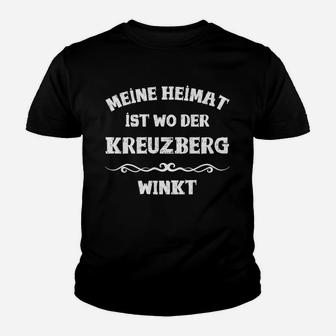 Kreuzberg Heimatliebe Herren Kinder Tshirt in Schwarz, Berliner Stolz Design - Seseable
