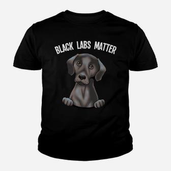 Labrador Retriever Gif Black Labs Matter Dog Lover Kid T-Shirt - Seseable