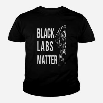Labrador T-shirt - Black Labs Matter Kid T-Shirt - Seseable