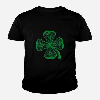 Lacrosse Sticks Shamrock Clover Irish Lucky Lax Kid T-Shirt - Seseable