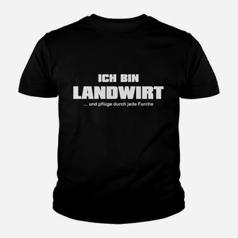 Landwirt Und Pflüge Jede Furche Kinder T-Shirt - Seseable