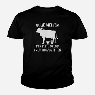 Landwirtschaft Kühe Melken Kinder T-Shirt - Seseable