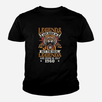 Legends Are Born In July But The Real Legends Are Born In July 1960 Kid T-Shirt - Seseable