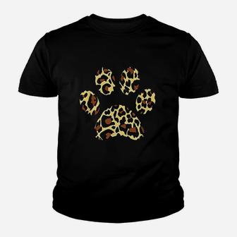 Leopard Cheetah Paw Tiger Cool Wild Cat Safari Kid T-Shirt - Seseable