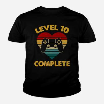 Level 10 Complete Birthday Vintage Celebrate 10th Wedding Kid T-Shirt - Seseable