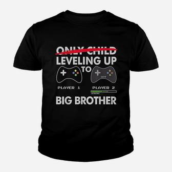 Leveling Up To Big Brother Promoted To Big Bro Youth T-shirt - Seseable