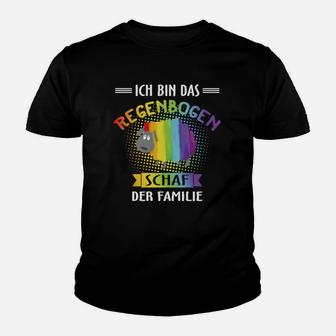 Lgbt Gaypride Ich Bin Das Regenbogen Schaf Der Familie Kinder T-Shirt - Seseable