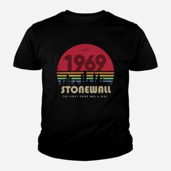 Lgbt Nyc 1969 Stonewall The First Pride Was A Riot T-shirt Kid T-Shirt - Seseable