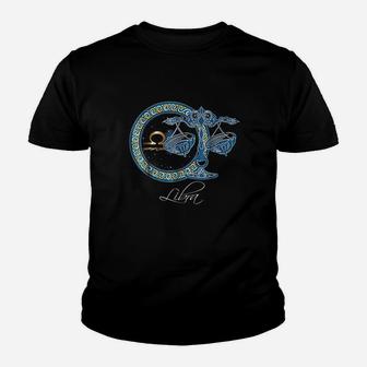 Libra Horoscope Beautifully Detailed Zodiac Signs Kid T-Shirt | Seseable CA