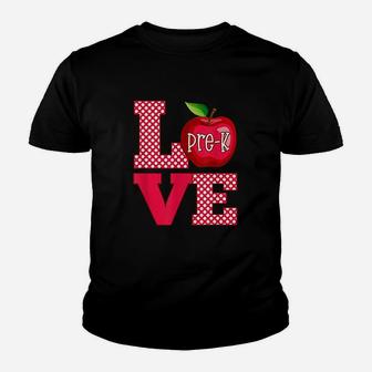 Love Prek Cute Preschool Teacher Gift Kid T-Shirt - Seseable