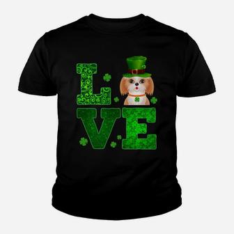Love Shih Tzu St Patricks Day Funny Dog Lover Gif Kid T-Shirt - Seseable