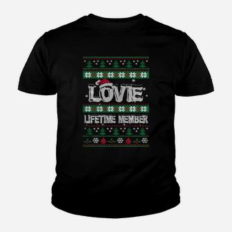 Lovie Ugly Christmas Sweaters Lifetime Member Kid T-Shirt - Seseable