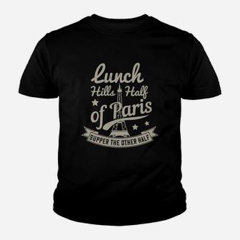 Lunch Kills Half Of Paris Supper The Other Half Kid T-Shirt - Seseable