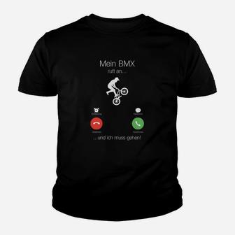 Lustiges BMX-Fahrrad Kinder Tshirt mit coolem Spruch, Schwarz für Radfahrer - Seseable