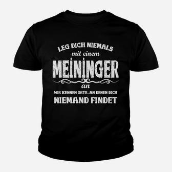 Lustiges Meiningen-Stadt Spruch Kinder Tshirt, Provokativ und Humorvoll - Seseable