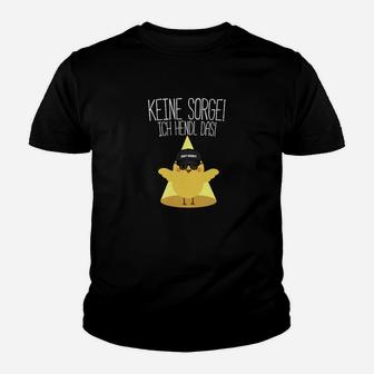 Lustiges Ninja-Katze Kinder Tshirt - Keine Sorge, ich handle das, Humorvolles Design - Seseable