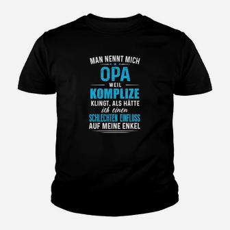 Lustiges Opa Komplizen Kinder Tshirt - Ideal für humorvolle Großväter - Seseable