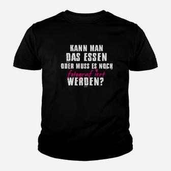 Lustiges Spruch Kinder Tshirt 'Kann Man Das Essen', Witziges Fotografie Tee - Seseable