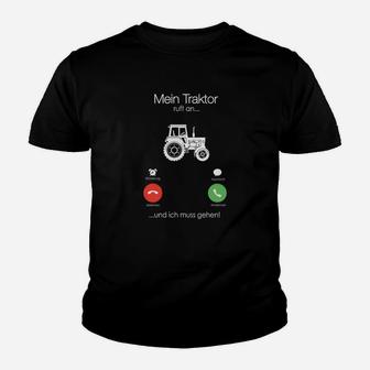 Lustiges Traktor Kinder Tshirt für Landwirte, Bauernhof Begeisterte - Seseable