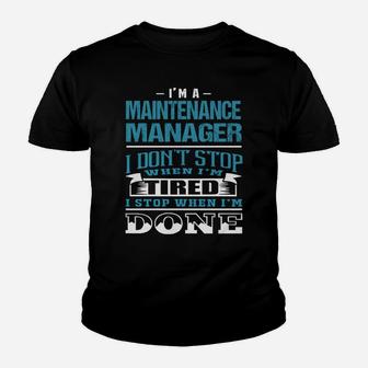 Maintenance Manager Kid T-Shirt - Seseable