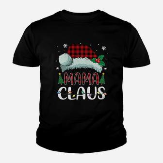 Mama Claus Christmas Santa Hat Buffalo Kid T-Shirt | Seseable UK