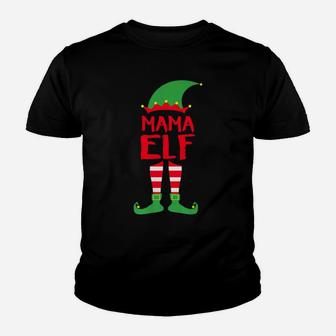 Mama Elf Christmas Family Matching Pajamas Gift Kid T-Shirt - Seseable