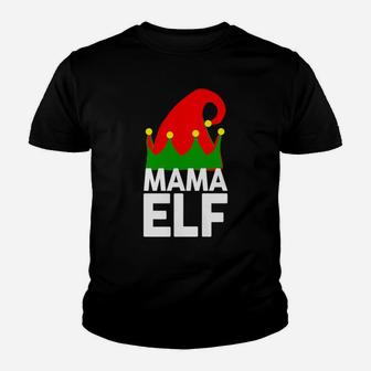 Mama Elf Funny Christmas Santa Christmas Kid T-Shirt - Seseable