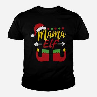 Mama Elf Funny Elf Ugly Christmas Family Kid T-Shirt - Seseable