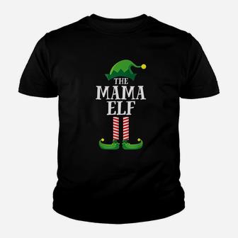 Mama Elf Matching Family Group Christmas Party Kid T-Shirt | Seseable CA