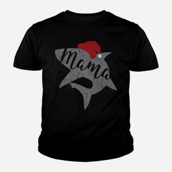 Mama Shark Christmas Matching Shark Family Kid T-Shirt - Seseable
