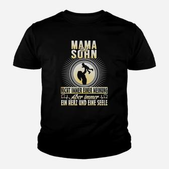 Mama-Sohn Herz & Seele Themen-Kinder Tshirt, Spruch Design - Seseable