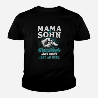 Mama Sohn Liebe Kinder Tshirt für Herren, Hand in Hand Herz-Design - Seseable