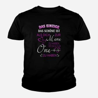 Mama und Oma Beziehung Kinder Tshirt - Liebevoller Spruch Design - Seseable