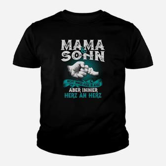 Mama und Sohn Zusammenhalt Kinder Tshirt, Herzen & Liebe Design - Seseable