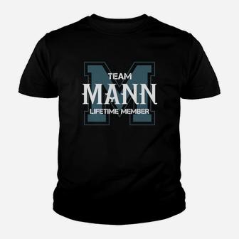 Mann Shirts - Team Mann Lifetime Member Name Shirts Kid T-Shirt - Seseable