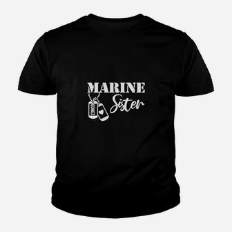 Marine Sister Unisex Hooded Kid T-Shirt - Seseable