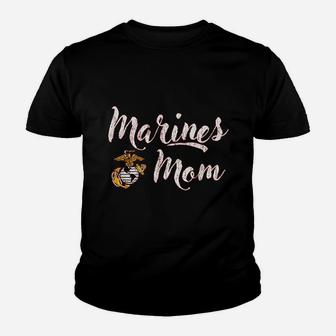 Marines Mom Mothers Day Veteran Best Gift Ideas Kid T-Shirt - Seseable