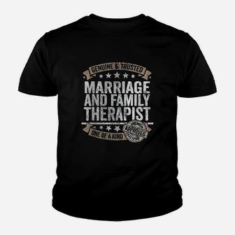 Marriage And Family Therapist Gift Profession Job Kid T-Shirt - Seseable