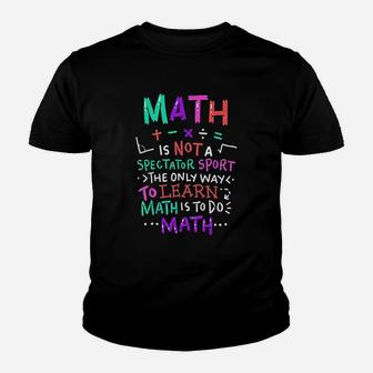 Math Teacher Mathematical Symbol Cute Kid T-Shirt - Seseable