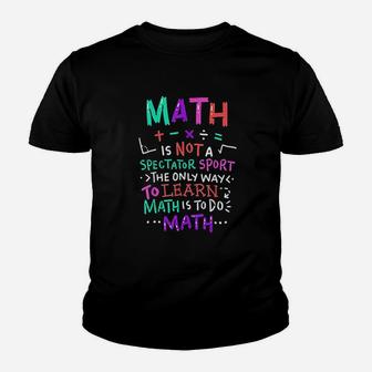 Math Teacher Mathematical Symbol Kid T-Shirt - Seseable