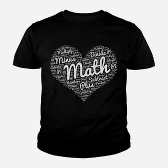 Math Valentines Day For Math Lovers Teachers Kid T-Shirt - Seseable