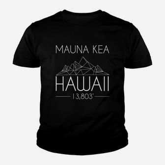 Mauna Kea Hawaii Mountains Outdoors Minimalist Hiking Tee Kid T-Shirt - Seseable